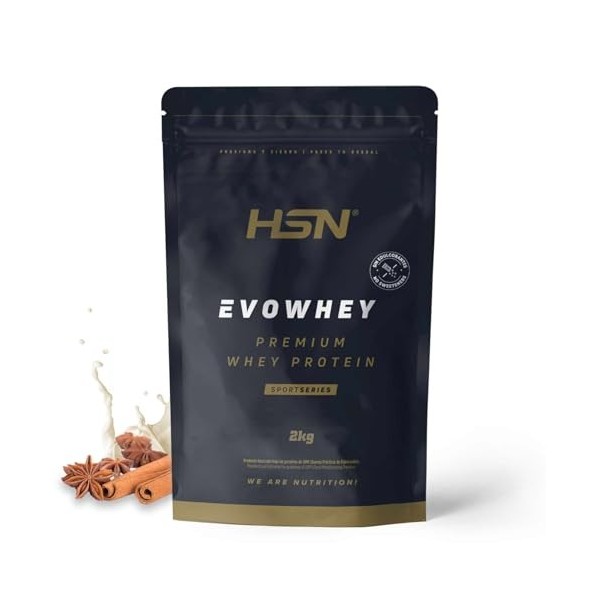 HSN Evowhey Protein sans édulcorants | Matcha au lait 500 g - 17 prises par sachet concentré de protéines de lactosérum | 100...