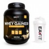 Whey gainer vanille 750g + shaker blanc avec mélangeur en acier - EAFIT marque française