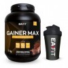 Gainer max chocolat 1,1kg + shaker noir avec mélangeur en acier - EAFIT marque française Protéines whey