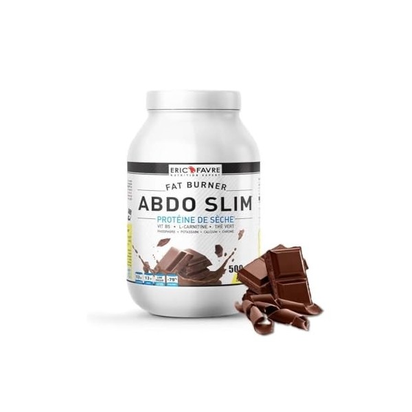 Eric Favre Abdo Slim Protéine de Sèche 500 g - Saveur : Chocolat Protéines whey