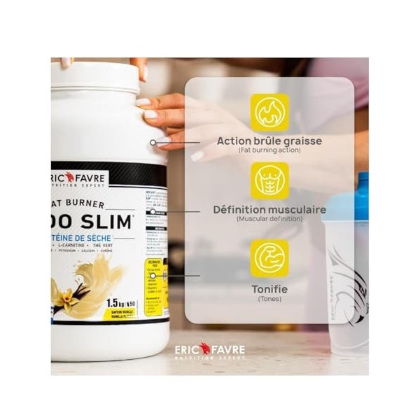 Eric Favre Abdo Slim Protéine de Sèche 500 g - Saveur : Chocolat Protéines whey