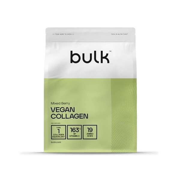 Bulk Collagène Végane en poudre, Baies Mélangées, 250 g