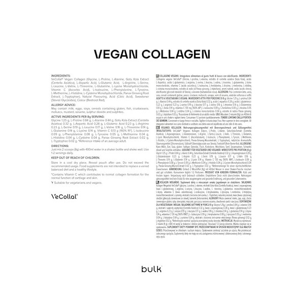 Bulk Collagène Végane en poudre, Baies Mélangées, 250 g