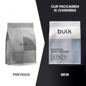 Bulk Protéines De Lactosérum Essentielles, Vanille, 1kg, 28 Portions, Lisse et onctueux, Idéal pour les shakes, Smoothies et ...