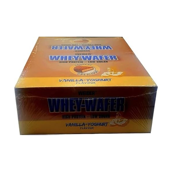 Whey-Wafer, Vanilla Yoghurt - 12 bars