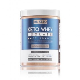 Be Keto Keto Whey Isolate Poudre Chocolat + Huile MCT - Protéine Keto Pure Friendly - 300g