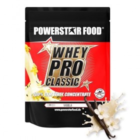 Powerstar WHEY PRO CLASSIC Poudre de protéines de lactosérum 1000 g | Poudre de protéines | Fabriqué en Allemagne | 100 % con...