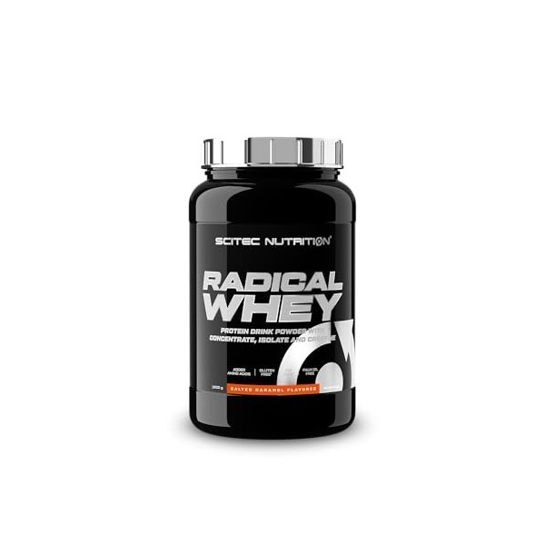 Scitec Nutrition Radical Whey - Concentré et isolat de protéines de lactosérum - Avec créatine et BCAA - Sans gluten - Sans g...