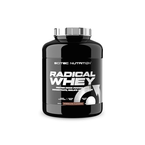 Scitec Nutrition Radical Whey - Concentré et isolat de protéines de lactosérum - Avec créatine et BCAA - Sans gluten - Sans g...