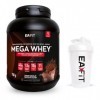 Mega whey chocolat 750g + shaker blanc avec mélangeur en acier - EAFIT marque française