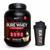EAFIT - Lot WHEY PROTEIN - Vanille 850g - Protéines Whey + Shaker Noir avec Mélangeur en Acier