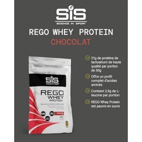 Science in Sport Rego Whey Protein Poudre 450g Chocolat - Boisson de récupération poudre avec glucides, protéines, électrolyt...