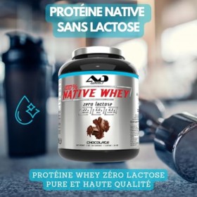 Addict sport nutrition - Protéine whey sans lactose - Protéine pure pour intolérants au Lactose - Native whey à haute concent...