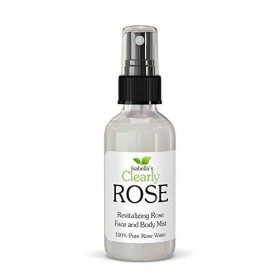 Clearly ROSE, 100% pure eau de pétale de rose, spray hydratant, brume revitalisante pour le corps | Aromathérapie sans alcool