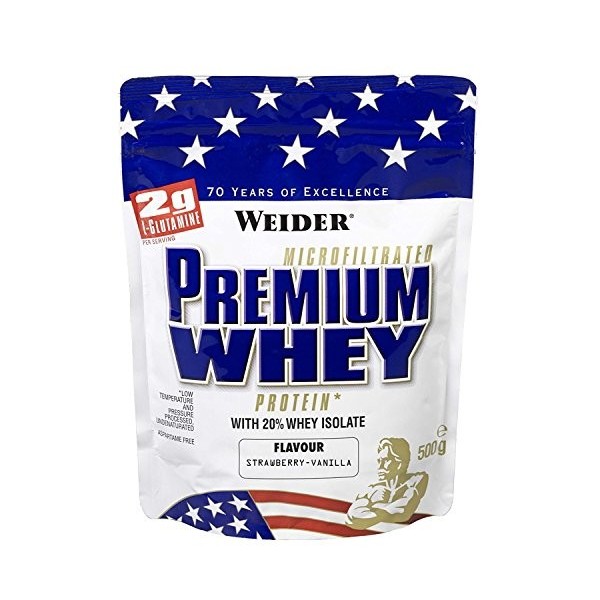 Weider Premium Whey, Strawberry Vanilla - 500g Protéines whey