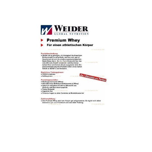 Weider Premium Whey, Strawberry Vanilla - 500g Protéines whey