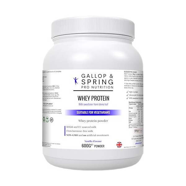 Protéine de lactosérum vanille 