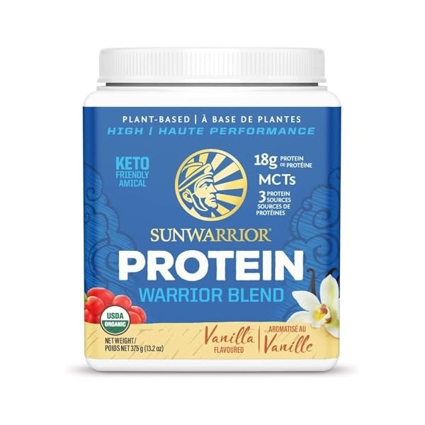 SUNWARRIOR Blend Protéine Vanille 3.0 375 g 1 Unité Protéines whey