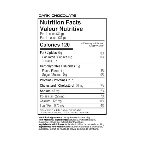 Believe Supplements Flavored Isolate Dark Chocolate 775 g