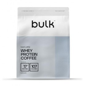 Protéine de Lactosérum Café Bulk, Saveur Latte Glacé, 1 kg, 32 Portions, 17g de Protéines par Portion, Café Véritable, Shake 