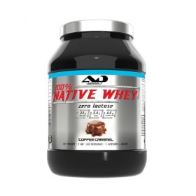 Addict Sport Nutrition | 100% Whey Native 1kg | Whey native | Protéine 100% native et non dénaturée - Toffee Caramel