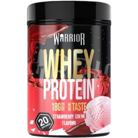 Poudre protéinée Warrior Whey 500 g jusqu’à 36 g par portion - Goût délicieux et riche en acides aminés - 20 portions Crèm Pr...