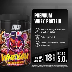 BPS Pharma WH3Y 4U Whey Protein avec isolat 700 g brownie foncé 