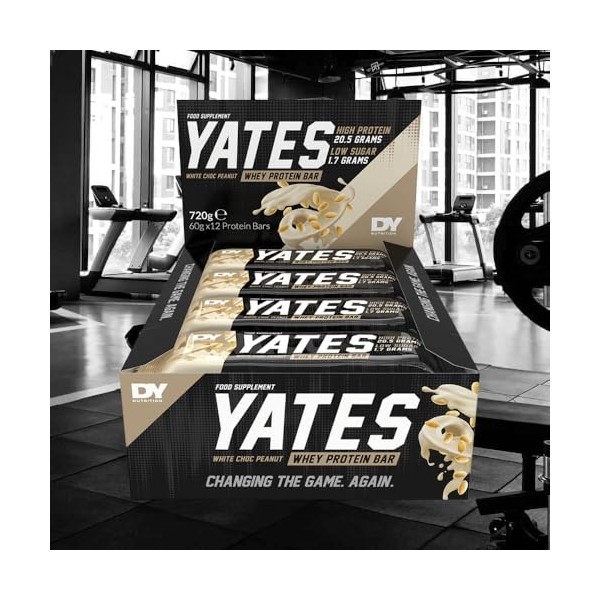 Dorian Yates Yates Protein Bar, White Chocolate Peanut - 12 x 60g