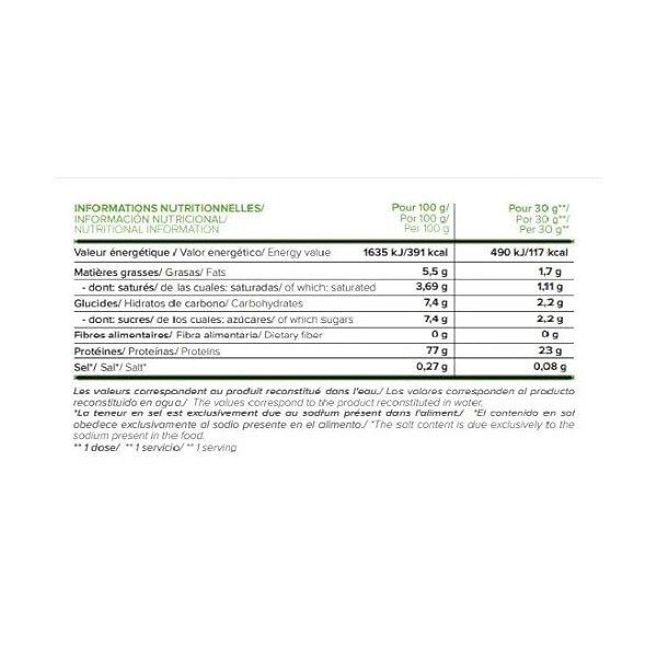 Protéine 100% Whey Isolate Cookies & Cream 1Kg