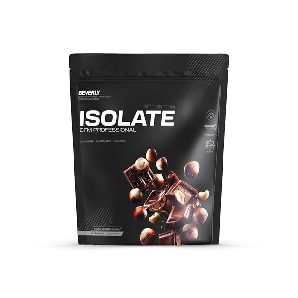Beverly Isolate CFM - Isolat de protéines de lactosérum Lacprodan - 1 kg - 30 g de protéines par portion - 29 portions - Toni...