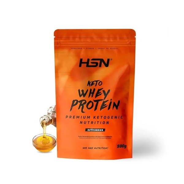 HSN Keto Whey Protein | Sirop dérable 500 g | Isolat de lactosérum CFM | Idéal régime cétogène avec MCT microencapsulé + enz ...