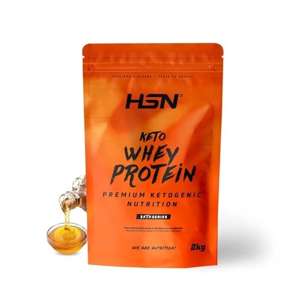 HSN Keto Whey Protein | Sirop dérable 500 g | Isolat de lactosérum CFM | Idéal régime cétogène avec MCT microencapsulé + enz ...