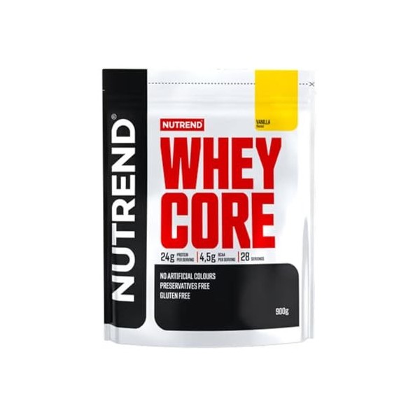 Nutrend Whey Core, Chocolate + Cocoa - 900g Protéines whey