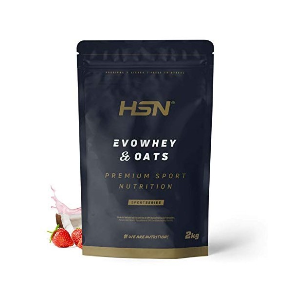 Evowhey & Oats de HSN | Protéine Whey Farine d’Avoine | Idéal pour les Petits Déjeuners ou Collations | Faible en Sucre, Conv...