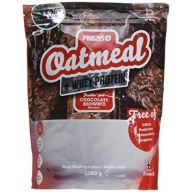 Prozis Oatmeal + Whey - Avoine et whey 1000 g Brownie au Chocolat Protéines whey