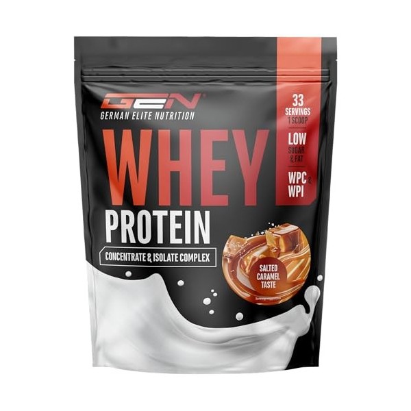 Whey Protein Complex - 1000 g riz au lait - Avec part d’isolat - Protéine instantanée avec BCAA & EAA - German Elite Nutrit