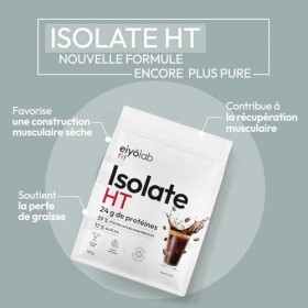 ISOLATE HT | Jusqu’à 90% de Protéines | Isolat de Protéine Breveté Lacprodan® | Riche en BCAA et Glutamine | Musculation Rapi...