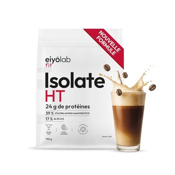 ISOLATE HT | Jusqu’à 90% de Protéines | Isolat de Protéine Breveté Lacprodan® | Riche en BCAA et Glutamine | Musculation Rapi...