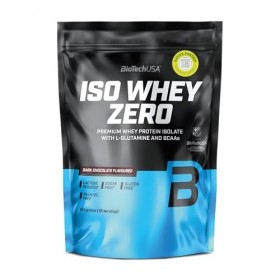 BioTechUSA Iso Whey Zero | Premium Whey Protein Isolate | Grass-Fed | Enzyme-Free | Sugar- and Gluten-free, 454 g, Chocolat N