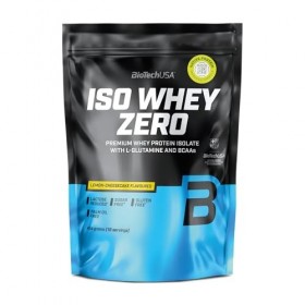 BioTechUSA Iso Whey Zero | Premium Whey Protein Isolate | Grass-Fed | Enzyme-Free | Sugar- and Gluten-free, 454 g, Cheesecake