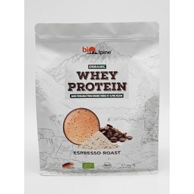 BioAlpine BIO Whey Protéine avec du café 100% Arabica | Sans édulcorants ni arômes | Poudre de protéines Fabriqué à partir de