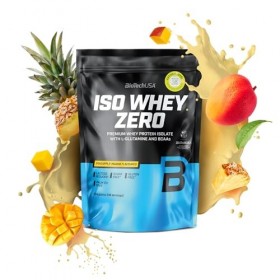 BioTechUSA Iso Whey Zero | Premium Whey Protein Isolate | Grass-Fed | Enzyme-Free | Sugar- and Gluten-free, 454 g, Ananas-man