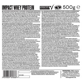 MyProtein Impact Whey Protein Chocolat Beurre de cacahuète 500 g Protéines whey