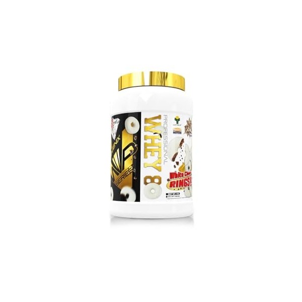 iO.GENIX - WHEY 80 PROFESSIONNEL 1 KG | Protéines | Concentré de lactosérum | Poudre White Choco Rings 
