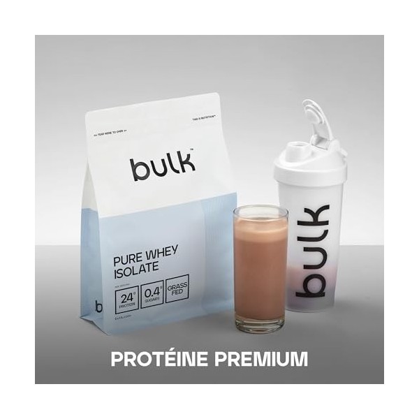 Bulk LIsolat De Whey en Poudre, Protéine, Chocolat Caramel, 1 kg