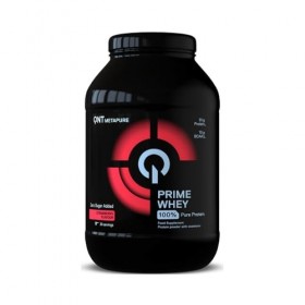 QNT Prime Whey fraise, 84% de Whey Protéine, contient de l’isolat de whey, aide à augmenter le volume et la force des muscles...
