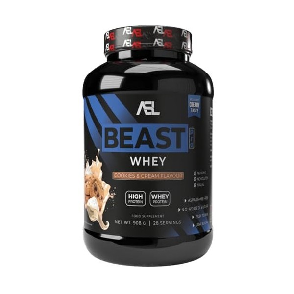 All sports lab Beast Pro Whey Cookie/Cream 908 g