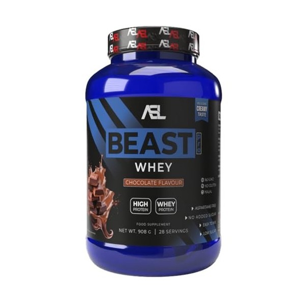 All sports lab Beast Pro Whey Chocolat 908 g Protéines whey
