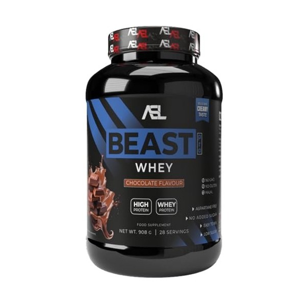 All sports lab Beast Pro Whey Chocolat 908 g Protéines whey