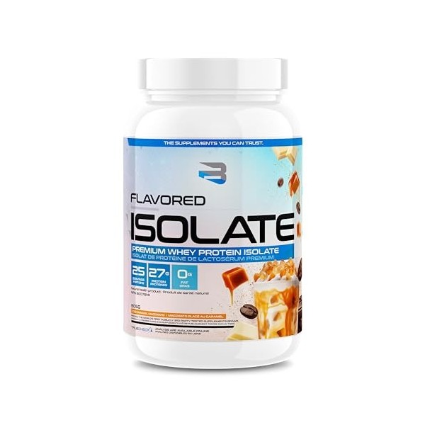 Believe Supplements Flavored Isolate Iced Caramel Macchiato 775 g